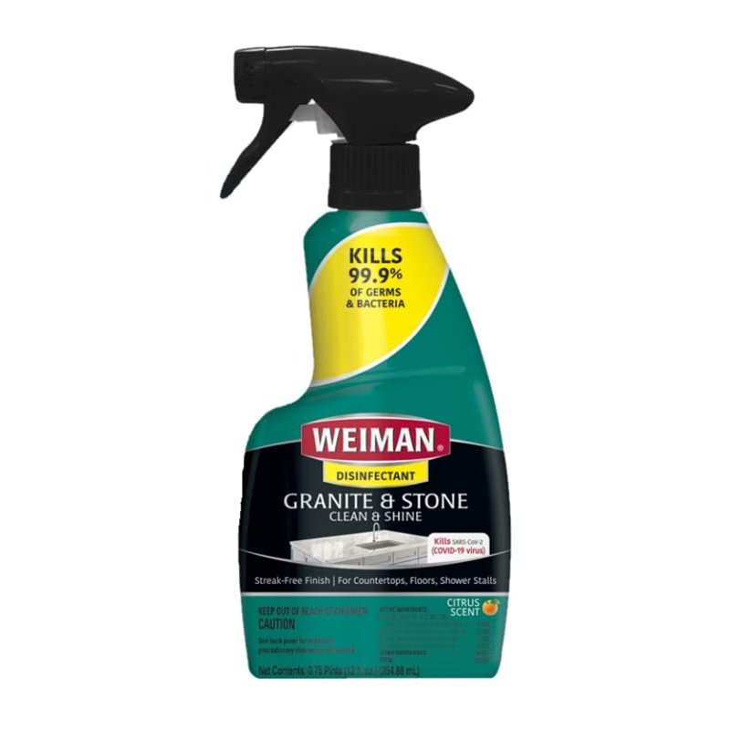 Weiman Granite Cleaner & Polish 12Oz Trigger (Kosher For Passover) 3-Pack