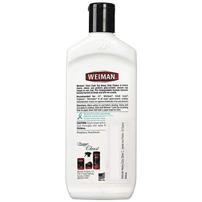 Weiman Glass Cook Top Heavy Duty Cleaner and Polish