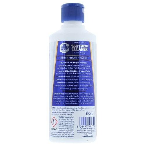 Home Care Bar Keepers Friend Multi Surface Household Cleaner & Stain Remover Powder, 250 g