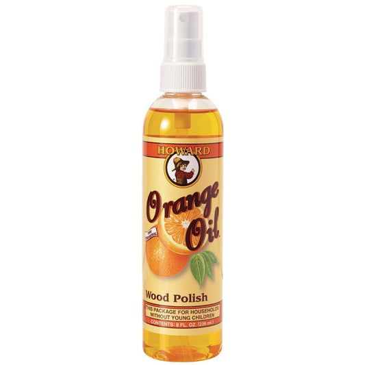 Howard OR0008 236ml or 8oz-Orange Oil Wood Polish, 08 oz