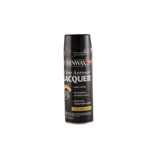 Minwax Clear Aerosol Lacquer (347g, Clear Semi-Gloss)