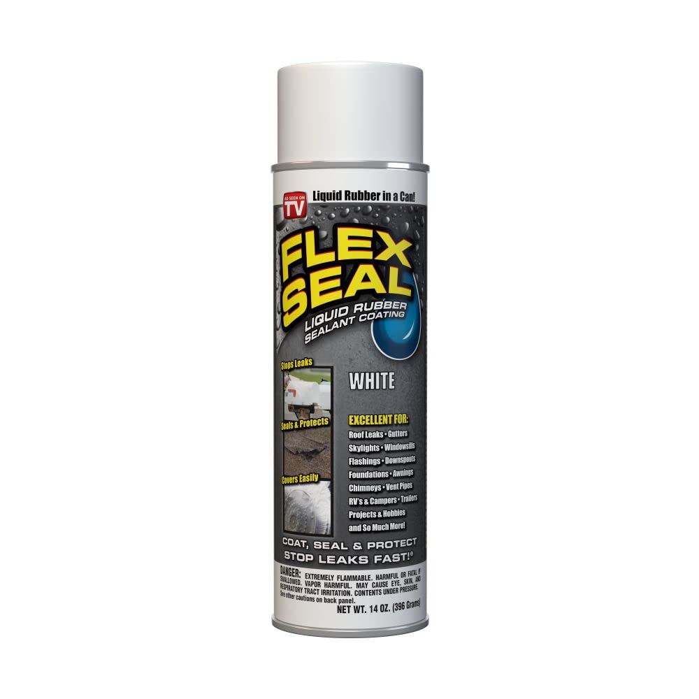 Flex Seal Spray Rubber Sealant Coating, 14-oz, White