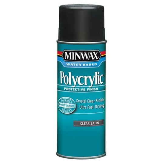 Minwax Water Based Polycrylic Protective Finish Spray,33333000, Clear