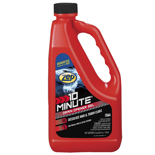 Zep 10 Minute Drain Opener Gel,64oz - ZHCR64NG