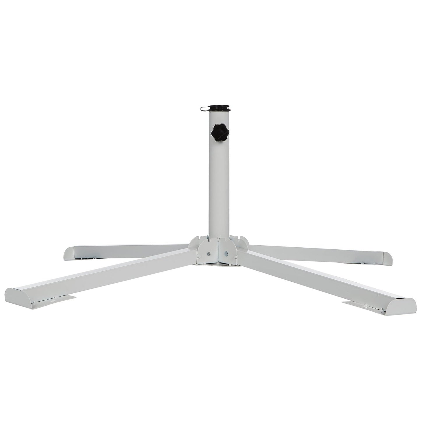 Procamp foldable metal umbrella base white colour PRO000022