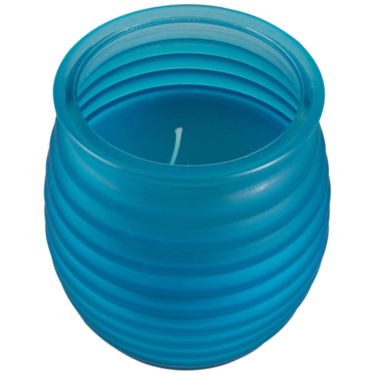 Waxworks Citrus Perfumed Galss Candle Jar - Blue