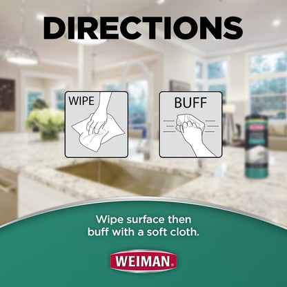 Weiman 30CT Granite Wipes