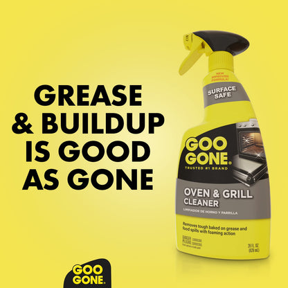 Goo Gone Oven and Grill Cleaner - 28 Ounce - Removes Tough Baked On Grease and Food Spills Surface Safe