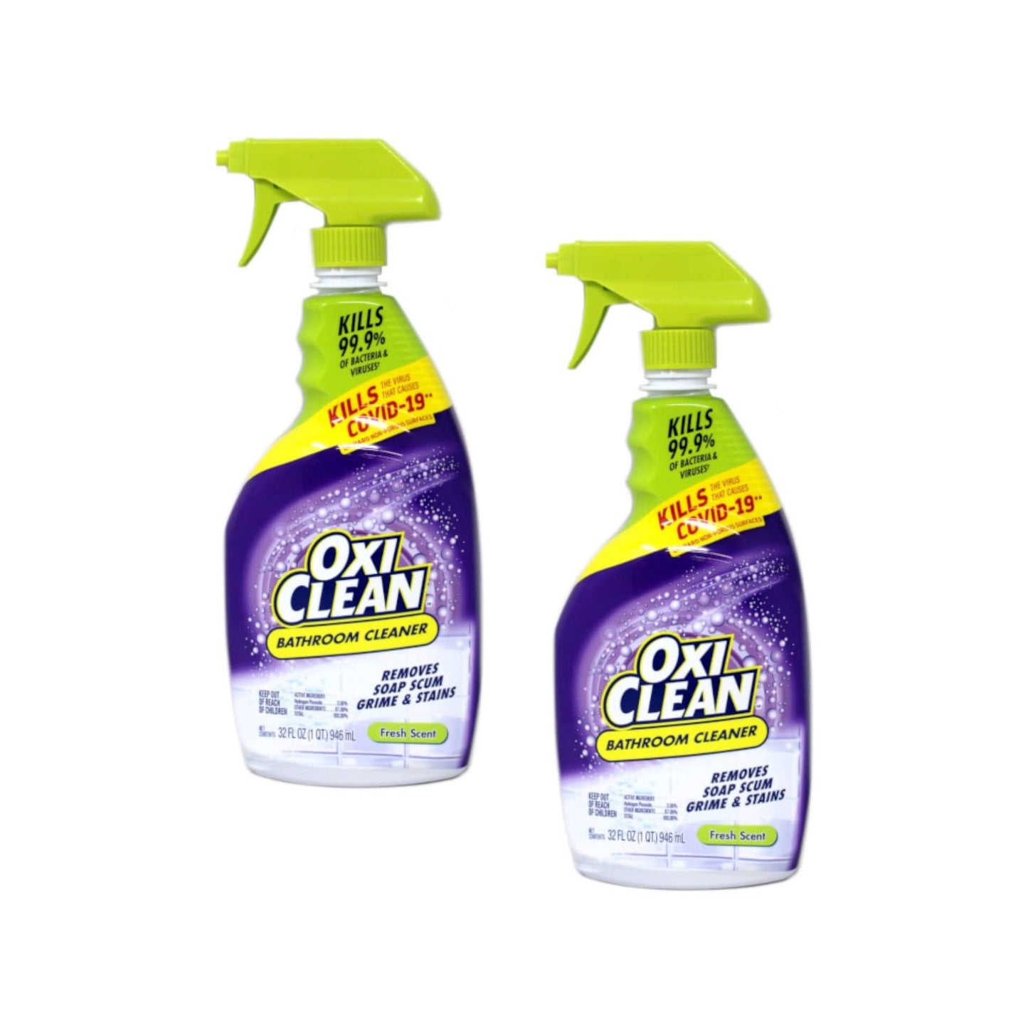 OxiClean Shower, Tub & Tile Cleaner 32 oz (Pack of 2)