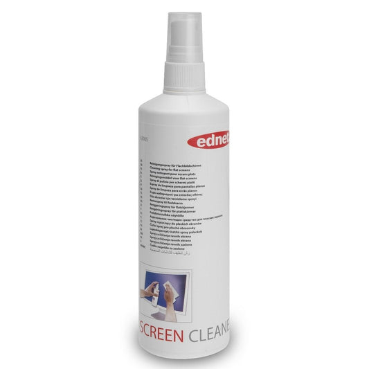 Ednet 63005 Screen Cleaner for Monitor Displays Glass and Plastic Surfaces 250 ml White