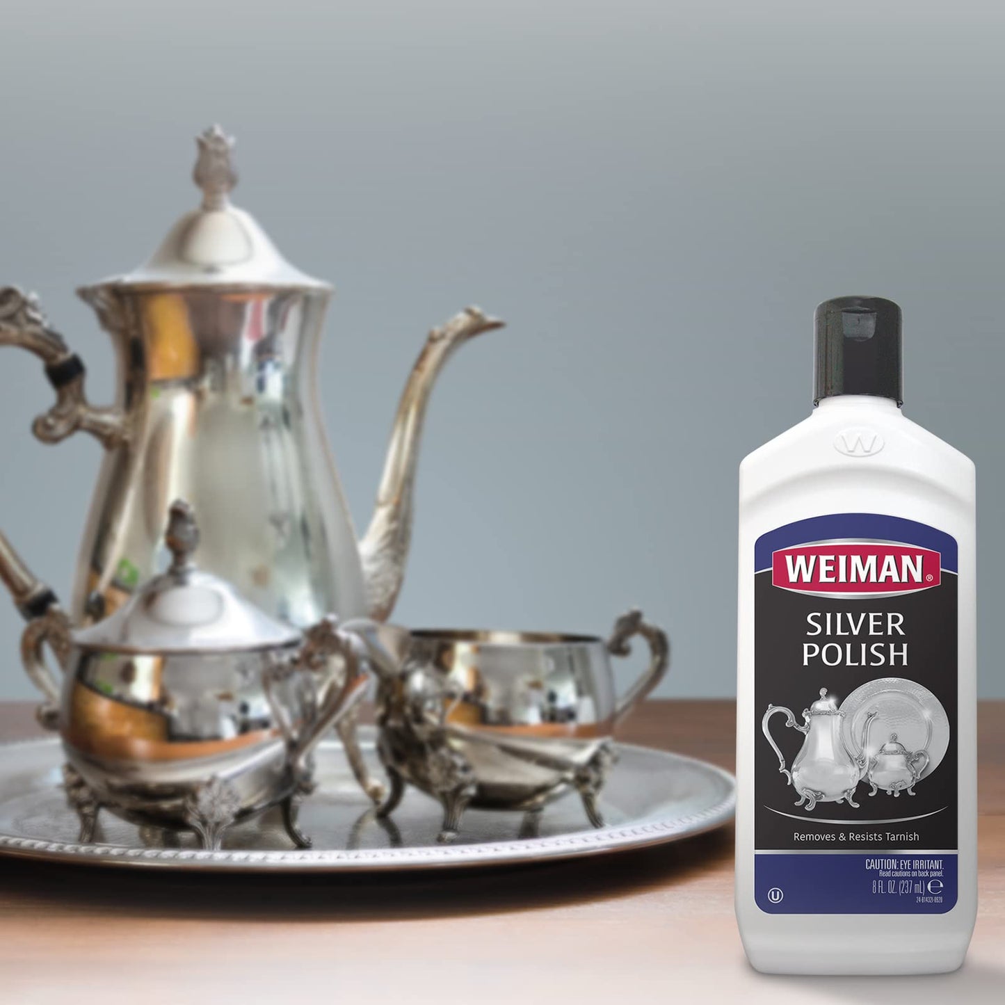 Weiman Silver Polish and Cleaner - 8 Ounce - Clean Shine and Polish Safe Protective Prevent Tarnish