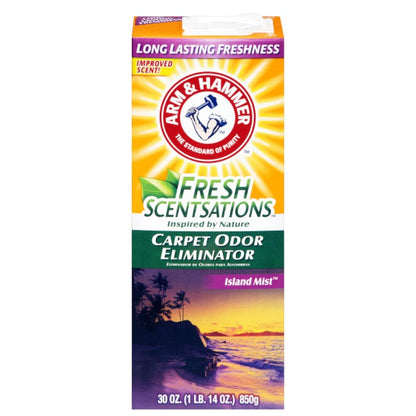 Fresh Scentsations Carpet Odor Eliminator, Island Mist, 30 oz Box