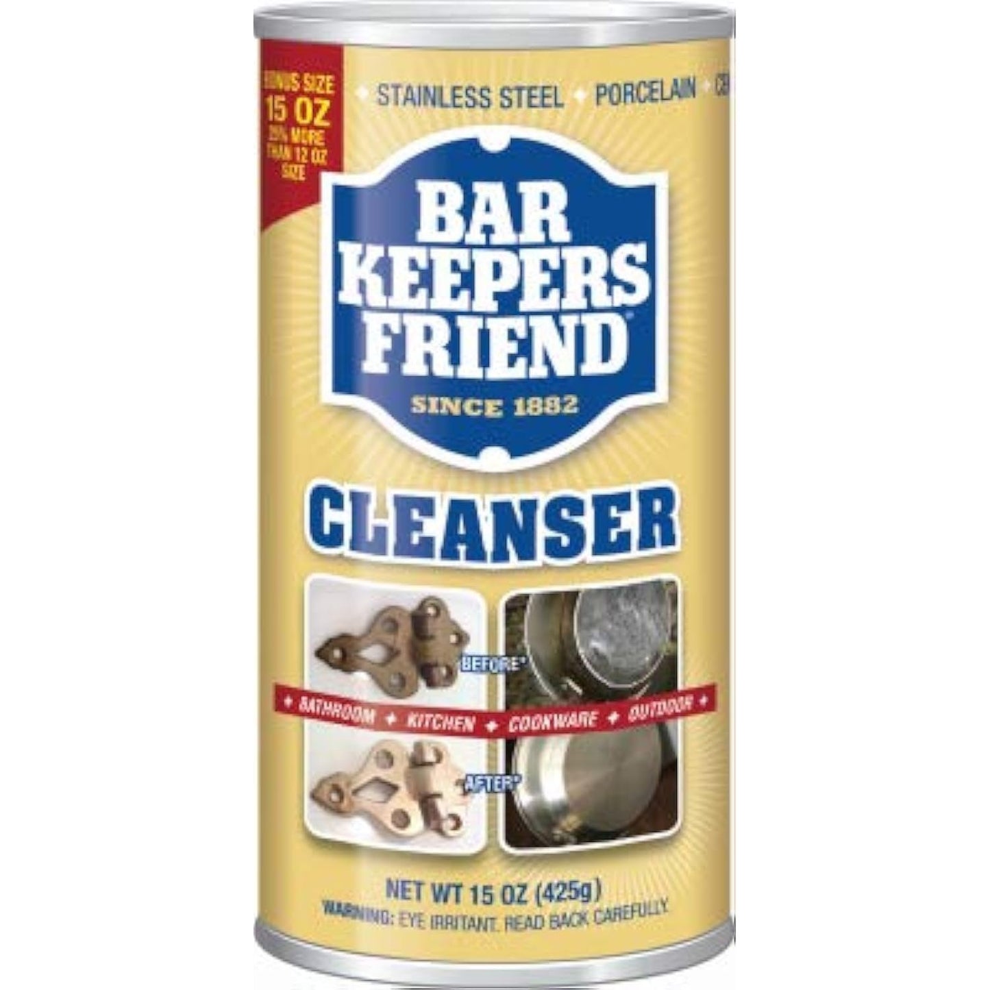 Bar Keepers Friend Removes Rust Gold 15 Oz