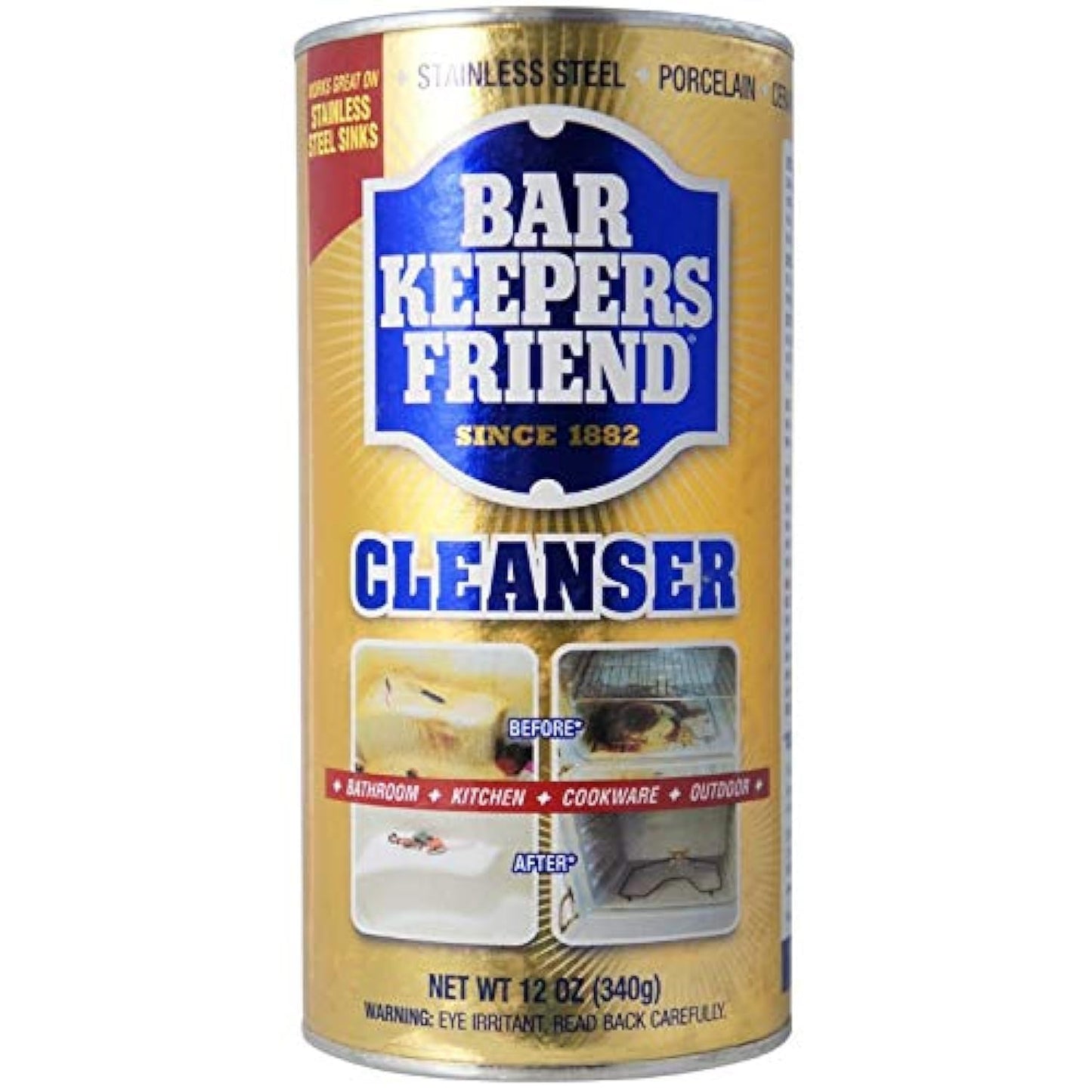 Bar Keepers Friend All-Purpose Cleaner & Polish,12oz (Pack of 3)