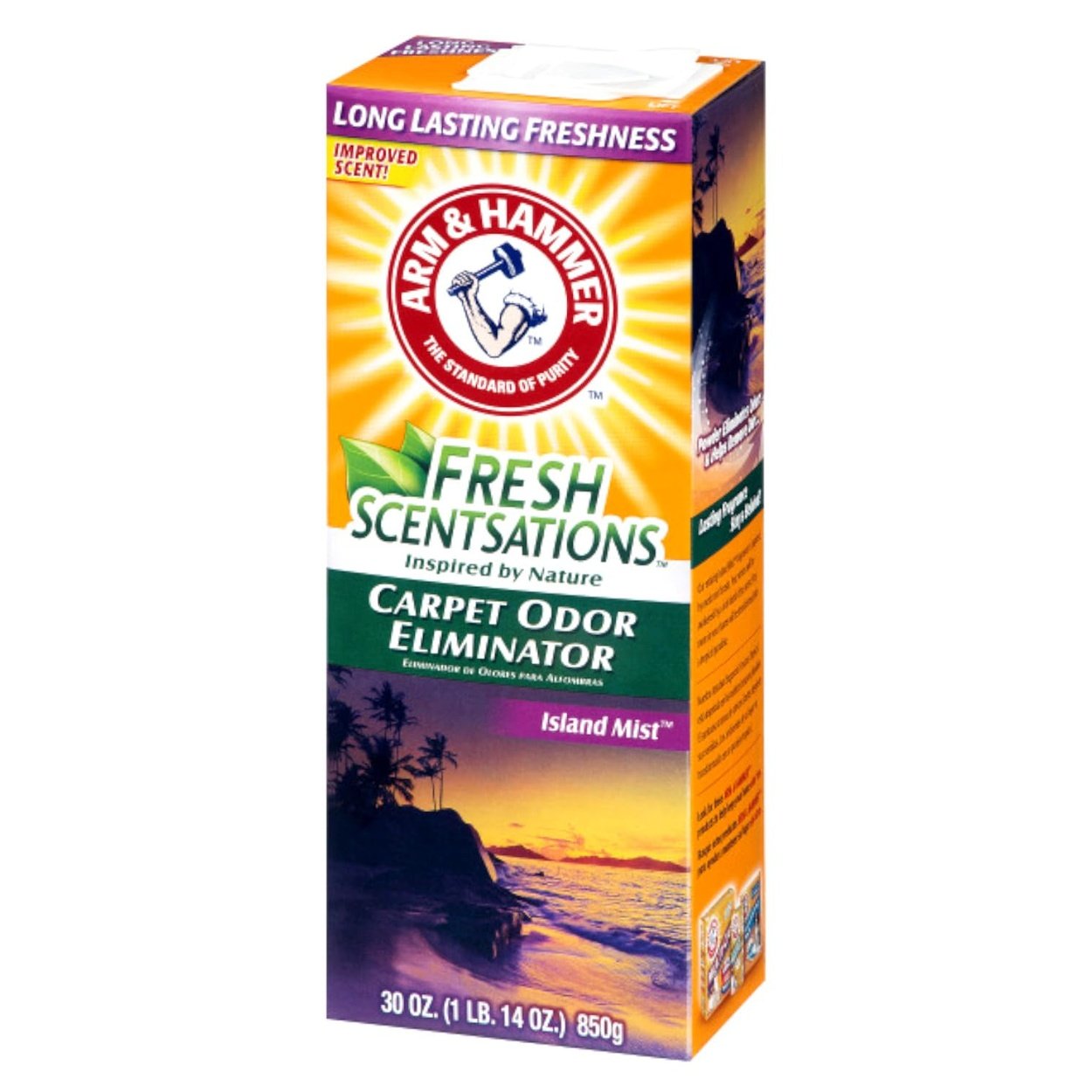 Fresh Scentsations Carpet Odor Eliminator, Island Mist, 30 oz Box