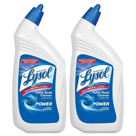 Lysol Professional Disinfectant Toilet Bowl Cleaner with Advanced Deep Cleaning Power, 32 Oz (2 Pack)