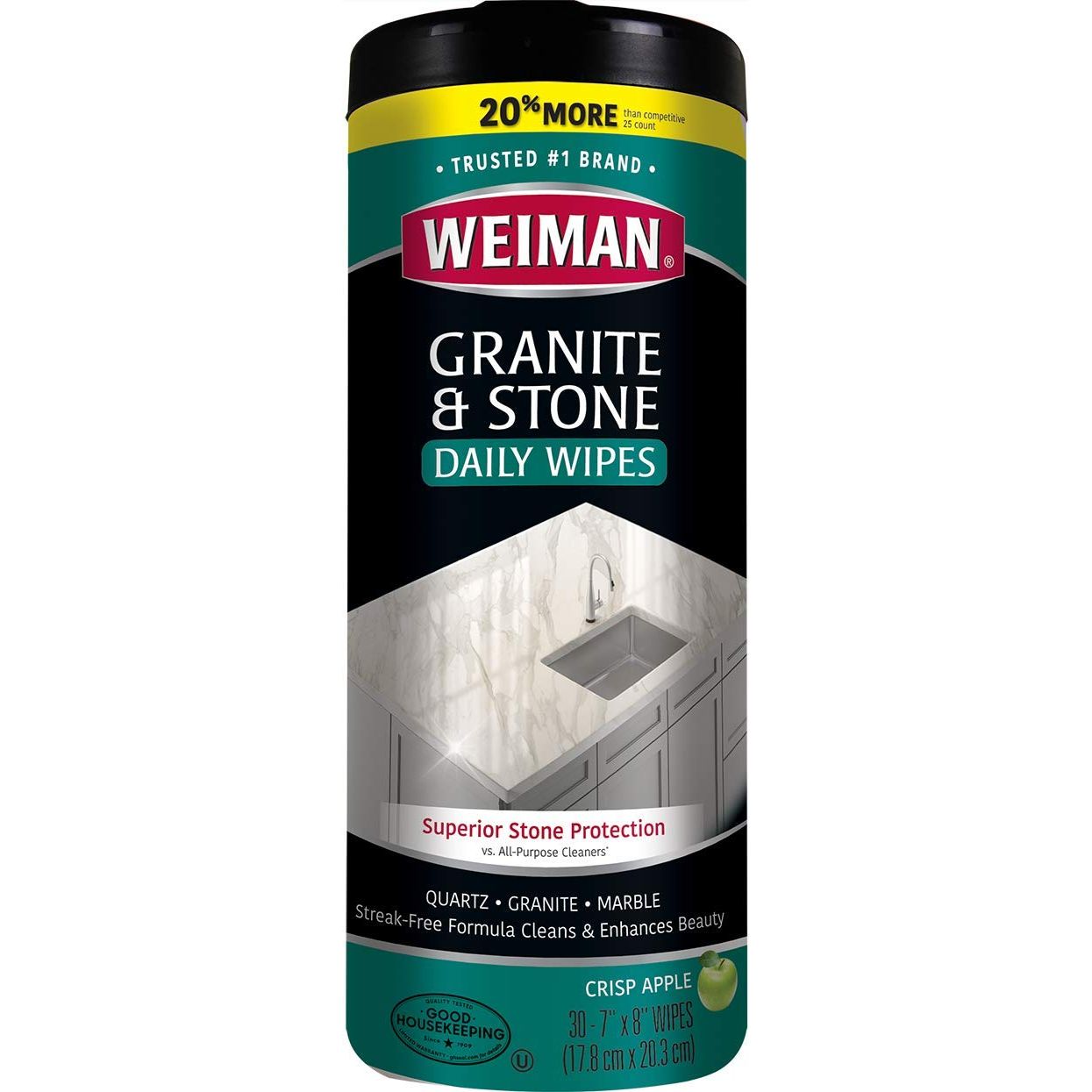 Weiman 30CT Granite Wipes