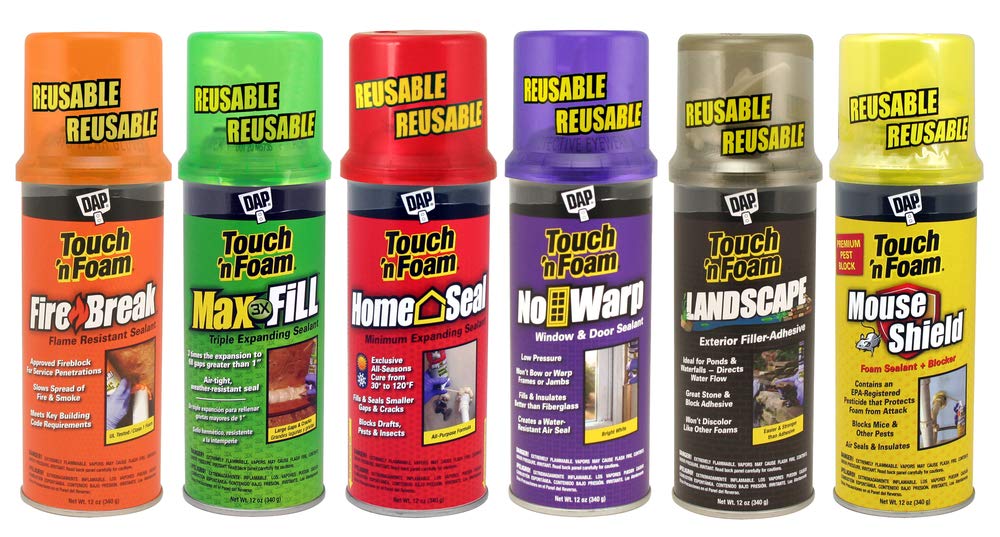 Touch 'n Foam 4001031212 MaxFill Maximum Expanding Sealant, 12Oz. Tan