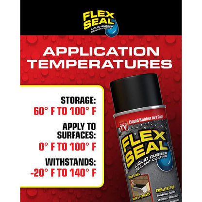 Flex Seal Spray Rubber Sealant Coating (14-oz, White) - Pack of 2