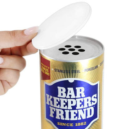 Bar Keepers Friend Powdered Cleanser 21-Ounces + Tight Seal Closing Lid (1-Pack)