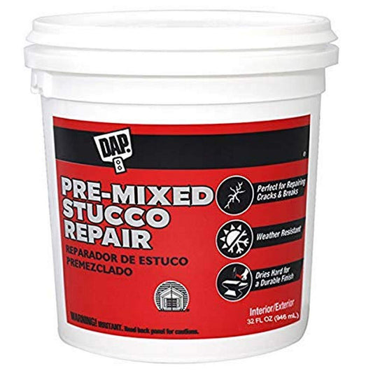 DAP 60811 Pre-Mixed Stucco Repair, 32-Ounce