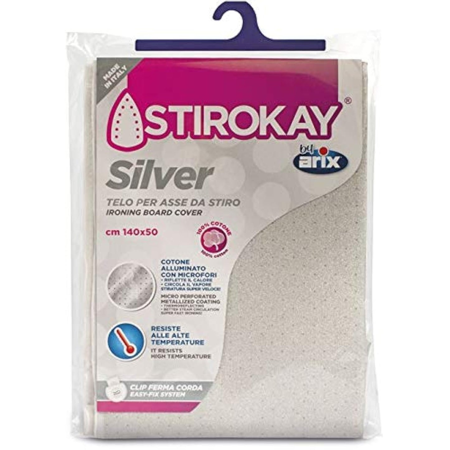 Arix Silver Ironing Board Cover - 140x50 cm [185-ARX- 202]