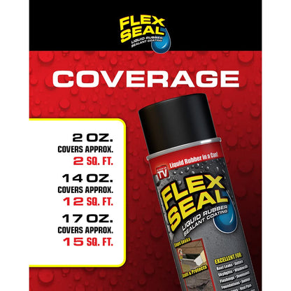 Flex Seal Spray Rubber Sealant Coating (14-oz, White) - Pack of 2