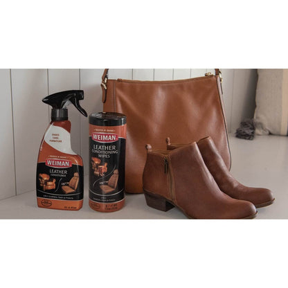 Weiman Leather Cleaner with Microfiber Cloth (22fl. oz)