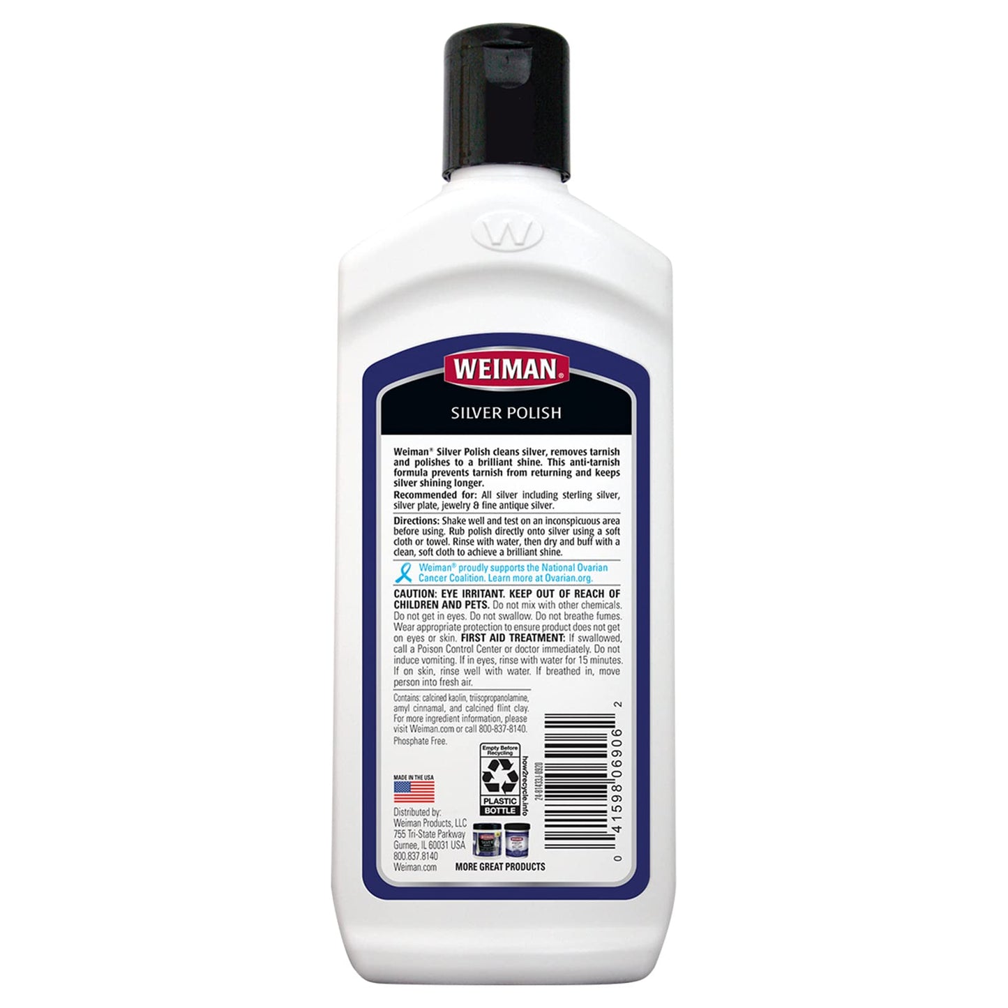 Weiman Silver Polish and Cleaner - 8 Ounce - Clean Shine and Polish Safe Protective Prevent Tarnish