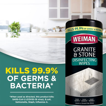 Weiman 30CT Granite Wipes