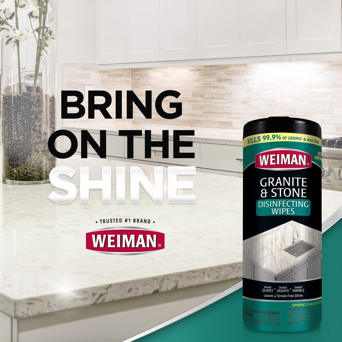 Weiman 30CT Granite Wipes