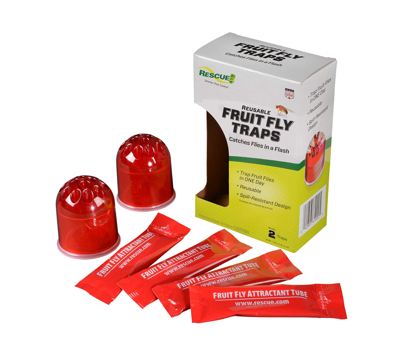 Rescue Fruit Fly Repulsive Lure Trap Pack of 2