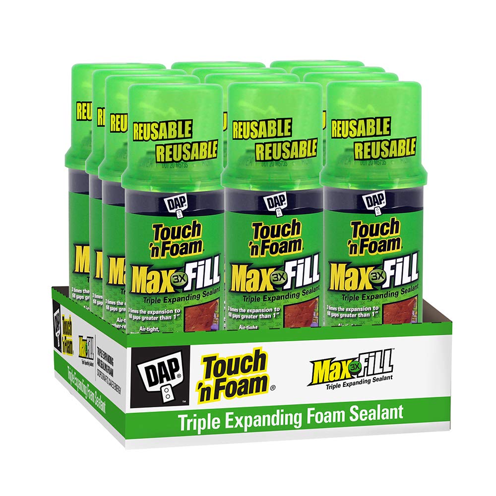 Touch 'n Foam 4001031212 MaxFill Maximum Expanding Sealant, 12Oz. Tan