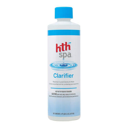 HTH Spa 86221 Clarifier Spa and Hot Tub Cleaner, 16 fl oz, Bottle Color May Vary