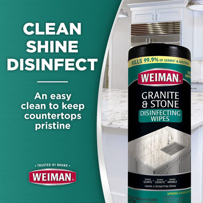 Weiman 30CT Granite Wipes