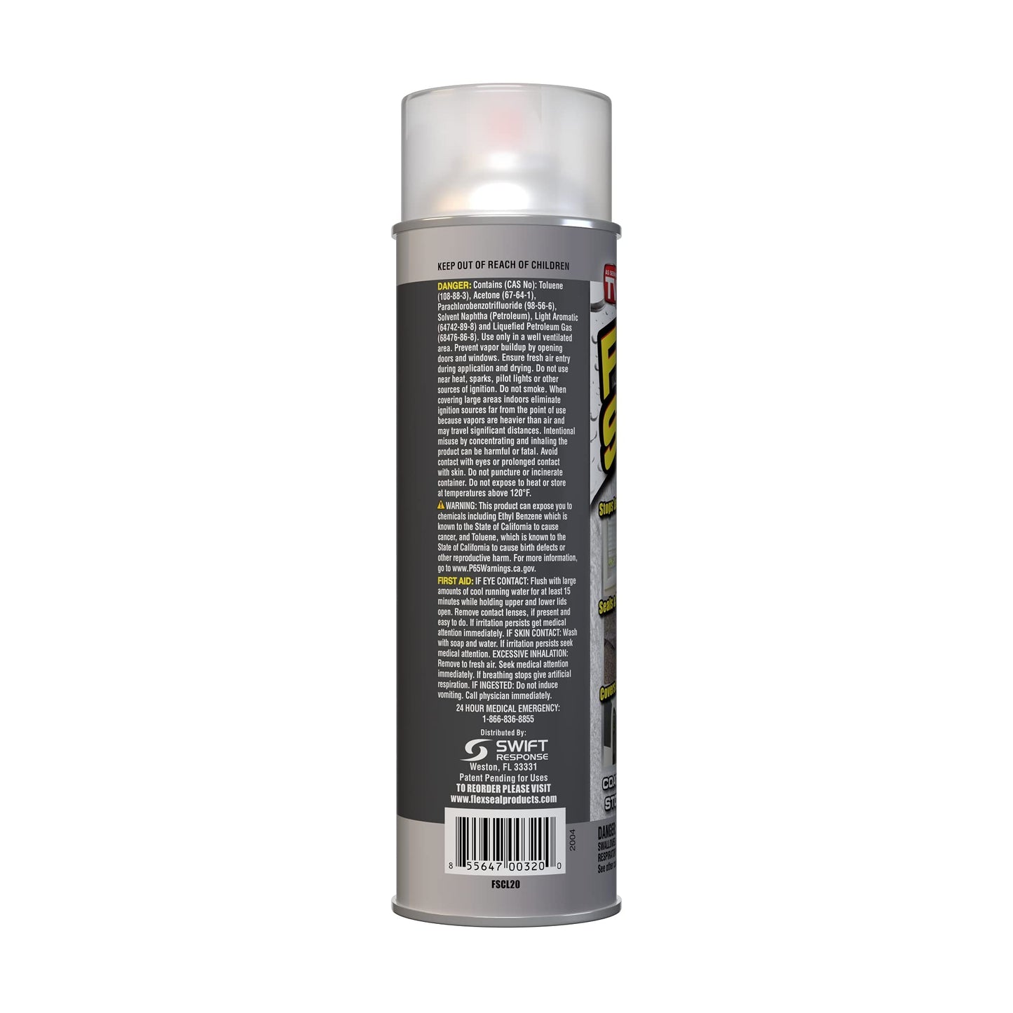 Flex Seal Spray Rubber Sealant Coating, 14-oz, Clear (2 Pack)