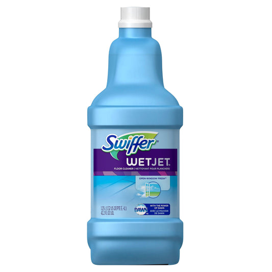 Swiffer WetJet Multi Purpose Solution, Open Window Fresh Scent-42.2 oz, 1.25liter