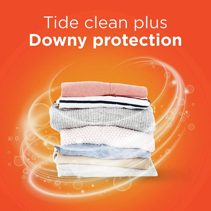 Tide Plus A Touch of Downy Liquid Laundry Detergent, April Fresh, 46 fl oz, 29 loads