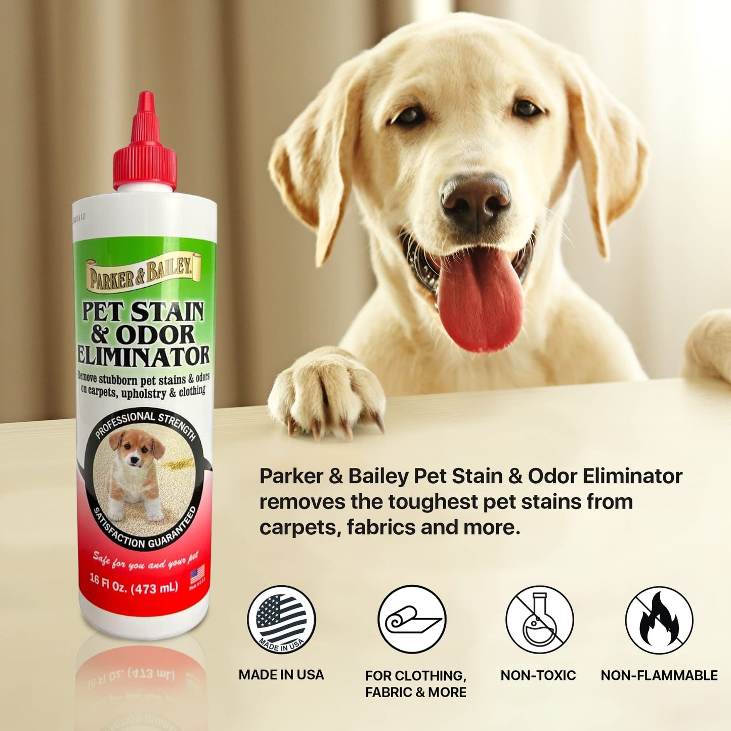 Parker Bailey Pet Stain & Odor Eliminator 16oz bottle