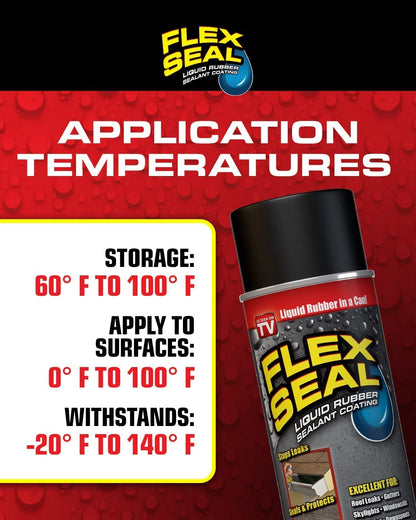 Flex Seal Spray Rubber Sealant Coating,14oz - Pack of 2 (Black)