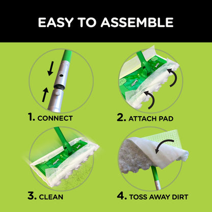 Swiffer Sweeper Start Kit, Green, 11 Piece Set, 521000