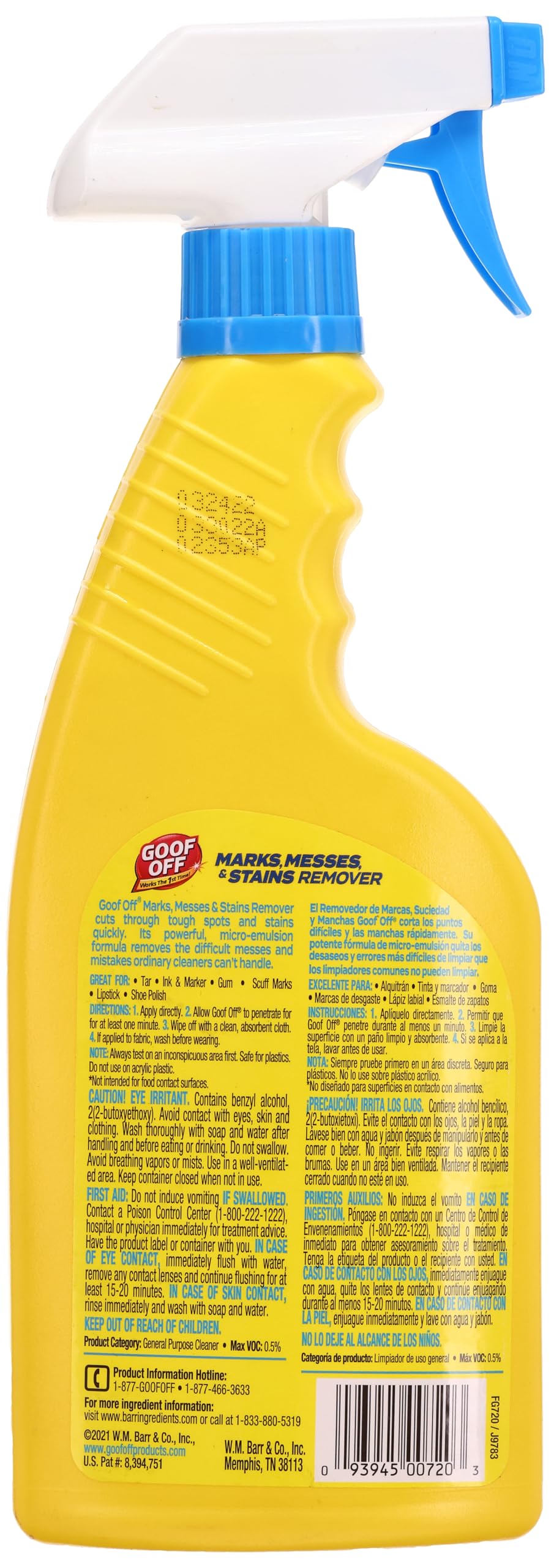 Goof Off Heavy Duty Spot Remover (16oz, FG720)