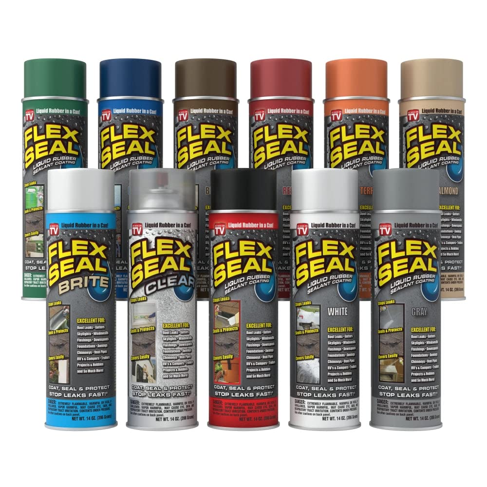 Flex Seal Spray Rubber Sealant Coating, 14-oz, White