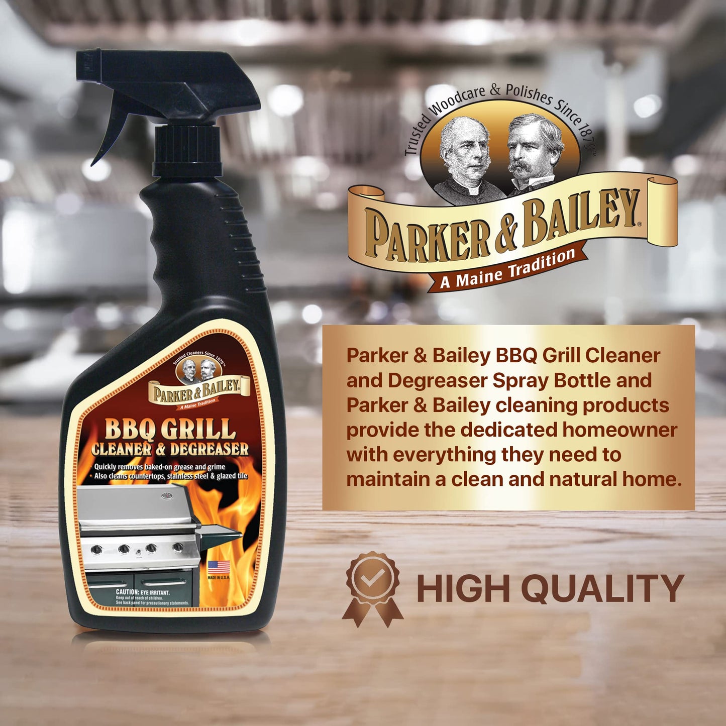 Parker Bailey cleaning product BBQ Grill Cleaner Degreaser