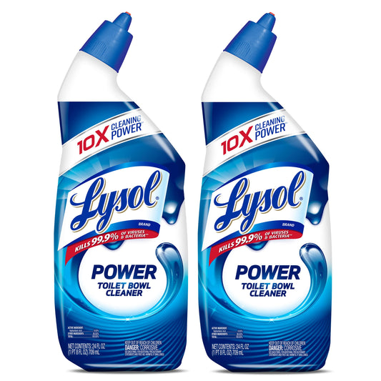 Lysol Power Toilet Bowl Cleaner, 24 Ounce (Pack of 2)