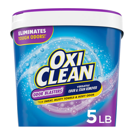 OxiClean Odor Blasters Odor & Stain Remover Powder, Laundry Odor Eliminator, 5 Lbs