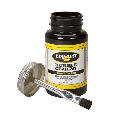 Best-Test Rubber Cement 4OZ Jar