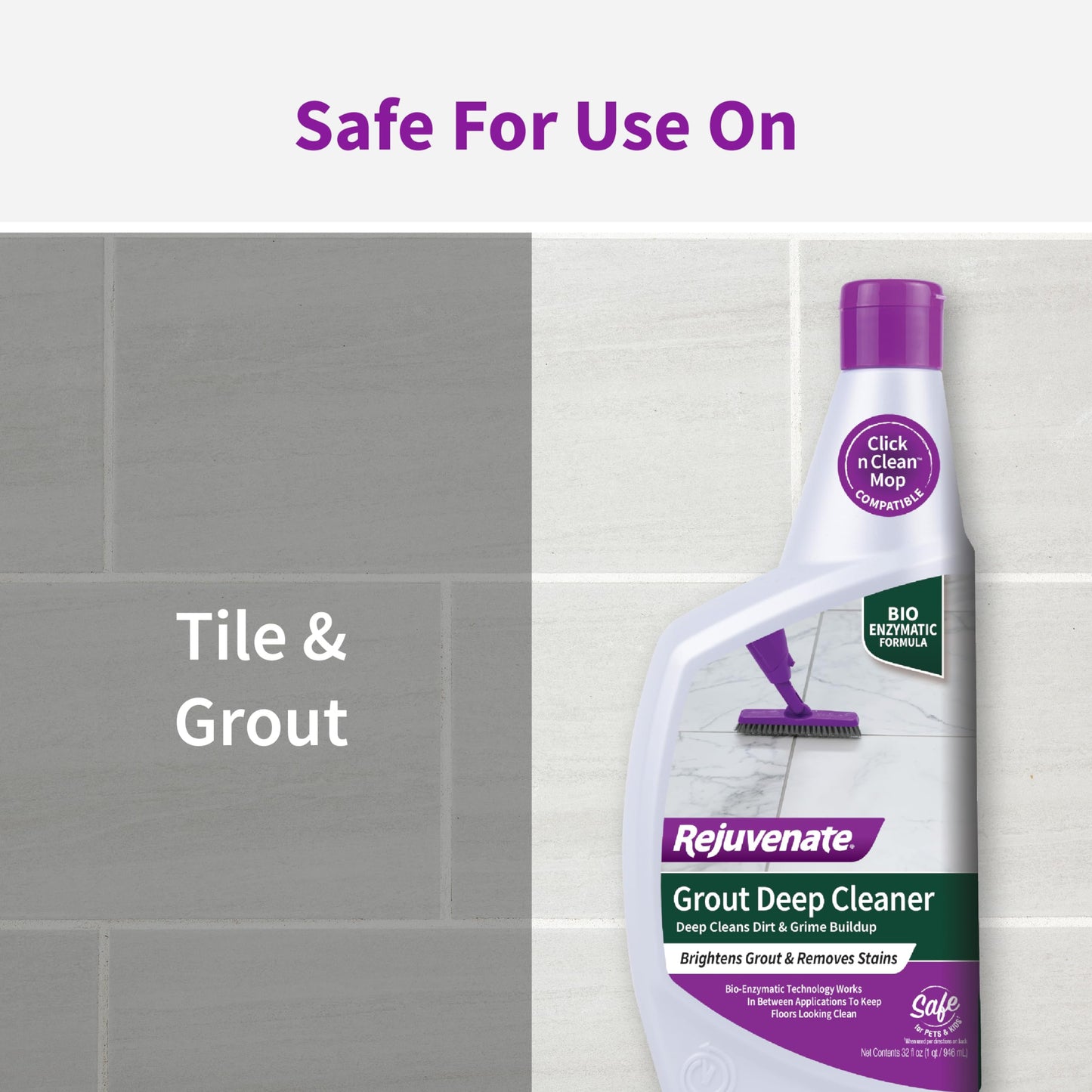 Rejuvenate Tile & Grout Deep Cleaner,32fl. oz