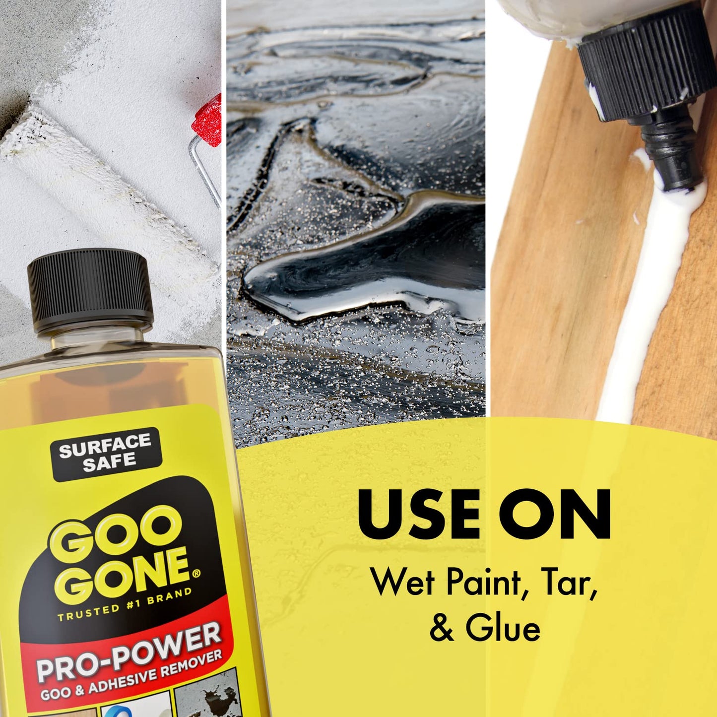 Goo Gone Pro-Power - 16 Fl Oz (Pack of 1) - Professional Strength Adhesive Remover, Spray Pump, Yellow