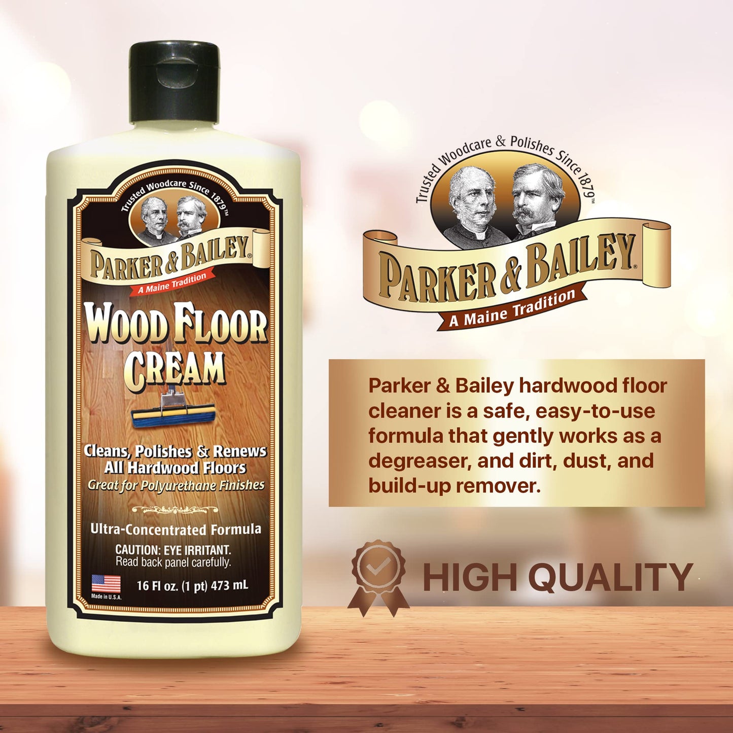 Parker & Bailey Wood Floor Cream 16oz